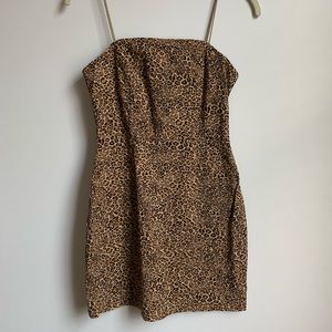Leopard Print Mini Dress
